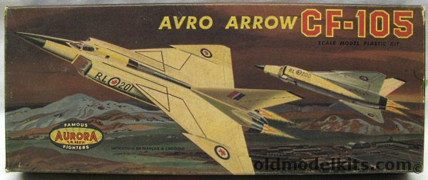 Aurora 1/80 Avro CF-105 Arrow, 124-150 plastic model kit